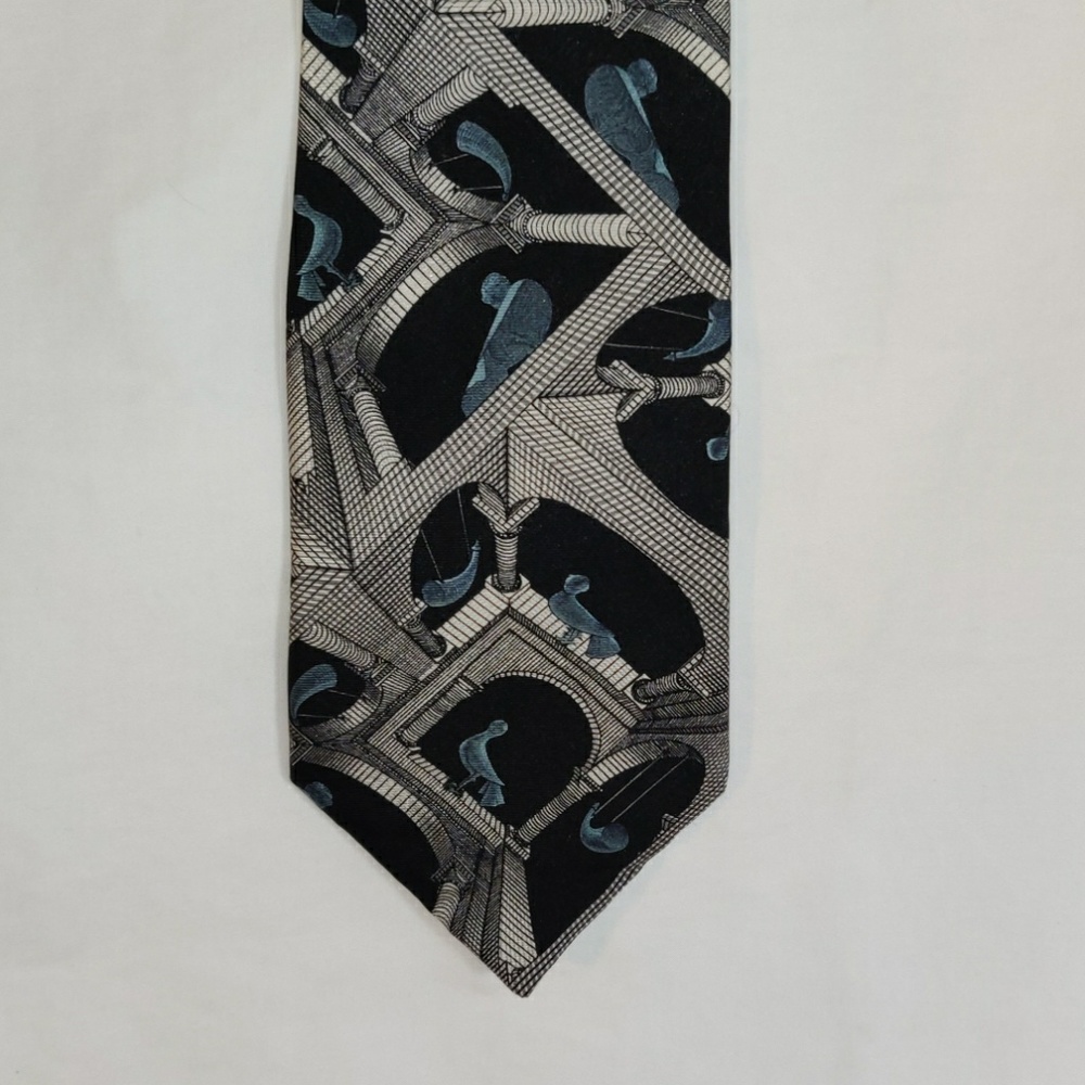 M.C. Escher silk tie - Anotherworld II